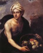 Bartolome Esteban Murillo The Shaonian Lang handheld Fruit Basket France oil painting artist